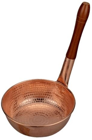 perfk Olla para Fideos de Cobre Puro, Utensilios de Cocina, ollas Calientes de Cobre de Calor rápido, Cacerola Multiusos para Fiestas, reuniones Familiares, b