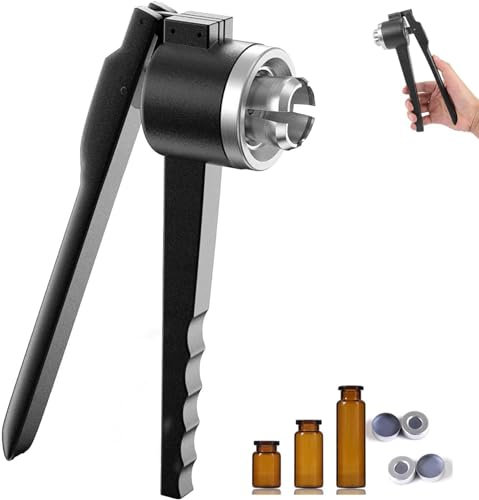 Pince à sertir manuelle pour fioles - Étanchéité réglable en acier inoxydable - Sertissage rapide - 8 à 32 mm - Pour sceller les fioles