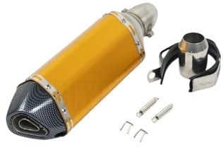 UMIXIRE Auspuffanlagen 38-51mm Universal-Motorradauspuff Modifizierter Auspuffschalldämpfer Für MT09 Cbr650 Nmax Z800 Z750 CB400 Schalldämpfer(A19)