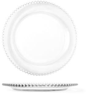H&h Set med 6 runda glasplattor collier 30,5 cm
