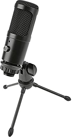 Homoyoyo Microfono USB Condensatore per Gioco e Ufficio Microfono per Conferenza Vocale Registrazione Audio con Design Stabile
