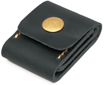 Psdndeww Gitarren-Plektrum-Tasche, aus Kunstleder, Schwarz, Schwarz