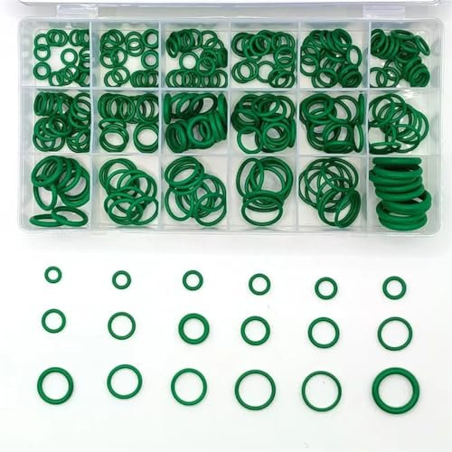 270 Stück 18 Größen Klimaanlage O-Ringe Auto Auto Reparatur Werkzeuge Gummi Klimaanlage Kältemittel Ring Sets Auto Werkzeuge(270Pcs With Box)