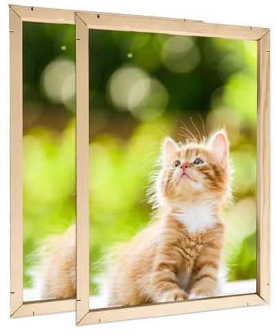 DIY Wooden Picture Frame Kit, Wooden Frame Canvas Stretcher Bars, Wooden Frame Canvas Stretcher Bars for Canvas Paintings Posters Prints Wall Art Home Decor(40 * 50cm)