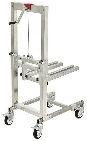 Handhubwagen 60 kg (132 lbs) | Tragbarer und Faltbarer Hubstapler for Garage/Lager | Hochleistungs-Hebe- und Stapelwerkzeug