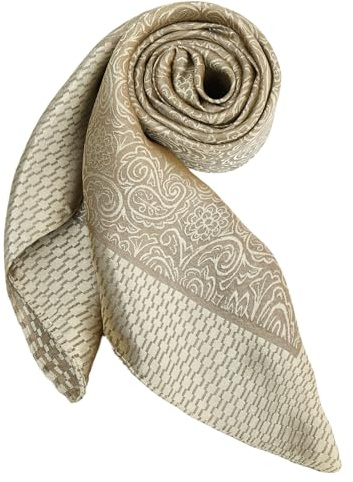 DAMILY Bandana Herren seidentuch Kopftuch Sommer Satin Halstuch 90x90 | Vintage Atmungsaktive Bandana Unifarben mit Muster quadratisch, für Herren & Damen, Motorrad Piratentuch, Festival Haarband
