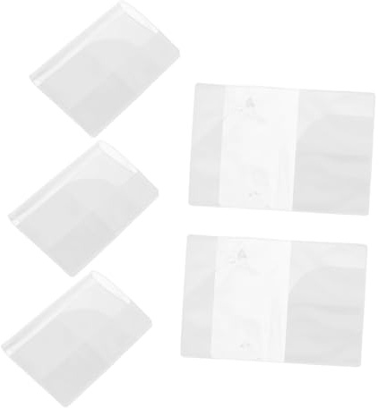 Angoily 5stücke wasserdichte Transparente Reisepasshülle Reisepass-Organizer Reisepass-schutzhülle Passhülle Aus PVC Für Reisen Und Zuhause
