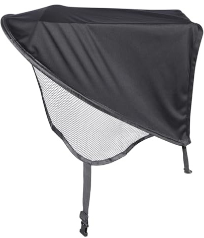 FUNNETOYU Toldo Protector Solar Resistente al Viento de Licra Negra para Cochecito de Ñiño Diseño Alargado para Uso al Aire Libre