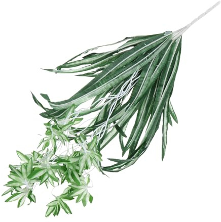Toyvian Artificial Flower Decor Wall Hanging Chlorophytum Fake Hanging Plant, Plastic Spider Plant Lifelike Look for Garden Home Decor