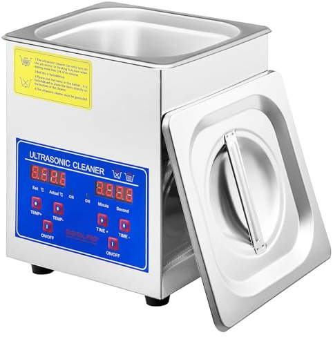 Limpiador ultrasónico Digital de 2 litros, máquina de Limpieza ultrasónica Profesional de 60 W, Temporizador de 0 a 30 Minutos, para Objetos, Incluyendo Joyas, Gafas y Herramientas de labora