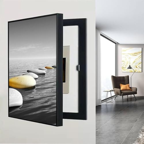 Cache-compteur Décoratif For La Maison, Dissimulateur De Distribution À Ouverture Facile, Tableau Électrique Avec Couvercle, Chambre(D,50 * 70cm/19.7 * 27.6in)