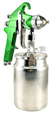 DYNAMIC POWER Industrial HVLP Siphon Feed Spray Gun – 1000cc Non-Drip Paint Cup & 1.4mm Precision Nozzle | Smooth Finish for Auto, Woodworking & DIY! DP-97V-S/G