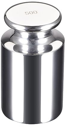 sourcing map Peso de calibración en gramos 500 g F1 Acero inoxidable de precisión para balanzas digitales