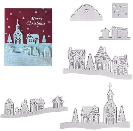 UYUYong Stanzschablone Scrapbooking Metall Prägeschablonen Stanzschablonen Haus Form Stanzformen Schneiden Cutting Dies für DIY Album Scrapbooking Karten Deko