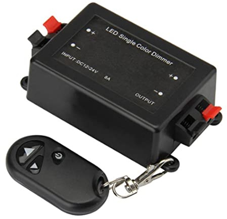 433 Mhz LED Dimmer Regolare Luminosità Dimmer Interruttore Della Luce con Telecomando, 12 V/24 V Dimmer Regolatore di Dimmer per Striscia LED