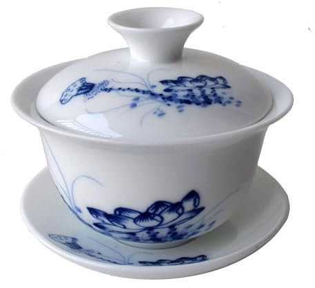WEILIG Keramik-Teetasse, Teeschale, chinesische Kung-Fu-Teeschale, weißes Porzellan, kleine Terrine für den Innenbereich, Wohnzimmer, Balkon, Vatertagsgeschenke, chinesische Teeschale