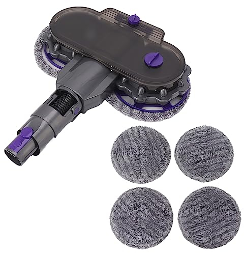 Cabezal de Trapeador Eléctrico Rotación 180° Cepillo Fibra Activada para Aspiradoras V10 Slim V12 Slim Limpieza Profunda para Hogar Oficina Espacios Reducidos