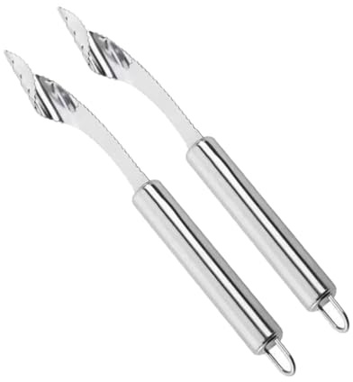 itrimaka Detorsolatore di peperoni, Detorsolatore di pomodori,2 pezzi di scavino per seghettato - Dispositivo per la rimozione del torsolo del pomodoro portatile, accessori per barbecue, utensili da