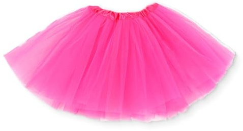 AFCJLTO Falda tutú de Tul en Capas para Bailarina, Falda de Tul de Capas para Mujer y Niñas de los Años 80 - Estilo Retro Tutú - Ideal para Fiestas de Halloween, Navidad y Carnaval - 1 pieza