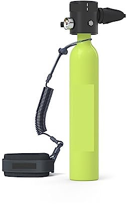 Mini bouteille de plongée, Réservoir de plongée portable de 0,5 L, mini-cylindre sous-marin de plongée avec tuba, réservoir d'air professionnel, équipement de plongée pour l'exploration sous-marine et