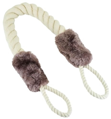 ciciment Anti-Collision Door Stopper Rope, Noise Reducing Door Guard, Anti-Pinch Protection for Door Handles, Safe for Children and Pets (Brown)