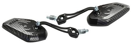 Lenkerendenspiegel Motorrad Universal Modifizierter Spiegel Cruise Rückfahrspiegel Retro Modifizierter Motorradspiegel Motorrad Spiegel(Black)