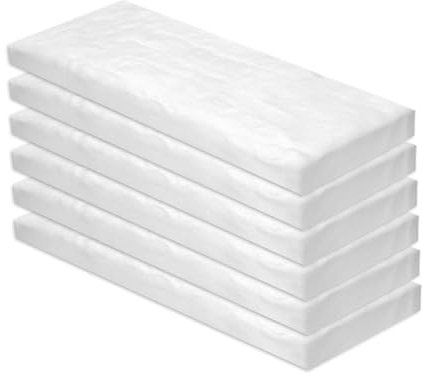 Jyvex Lot de 6 éponges en céramique pour bioéthanol, 300 x 100 x 13 mm, éponge de cheminée et éponge en céramique pour brûleur au bioéthanol, accessoires de cheminée à l'éthanol, cheminée intérieure