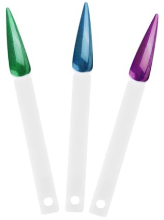 Didiseaon Plaques De Couleur Pour Ongles 2 Sets 40 Pièces Forme Éventail Blanc Présentation Nail Art Entraînement Professionnels Et Débutants Anneau Rond