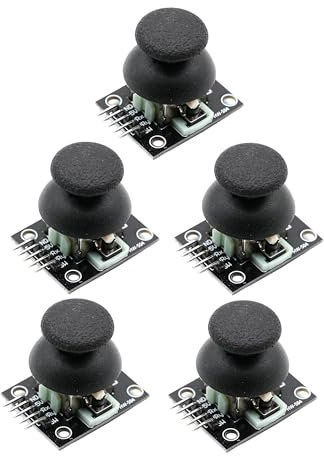 A-DIGISHUO 5Pcs Game Joystick Sensor Game Controller Sensor JoyStick Breakout Module for Ardui no PS2 Raspberry Pi