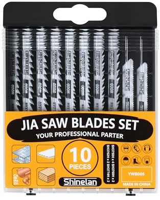 Zfegto DW3741C for DeWalt Jig Saw Blades Set, T-Shank Sawzall Blades Set with Case,10 Pcs