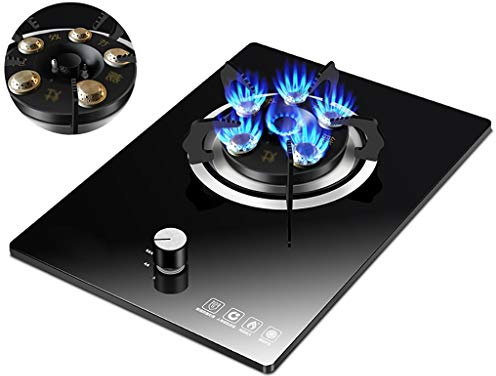Fornello a gas a bruciatore singolo, protezione da guasto di fiamma e facile da pulire, ideale per uso domestico e cucina