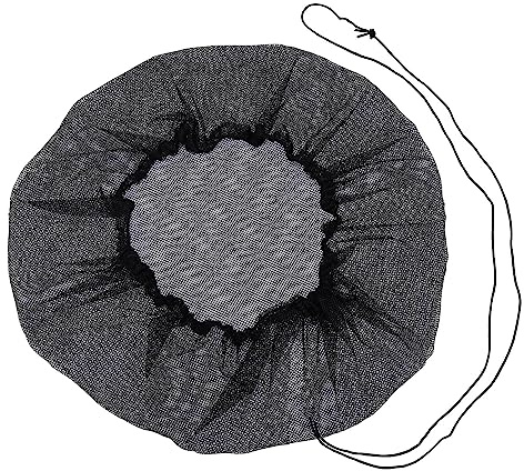 Cubiertas de malla para cubo de lluvia con cordón para barriles de lluvia que mantienen los mosquitos y los desechos fuera