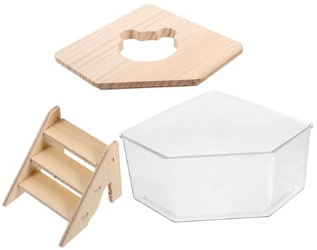 VICASKY Hamster Sandbox Lid Pet Hamster Bath Gerbils Bath Tub Easy to Clean Maintain for