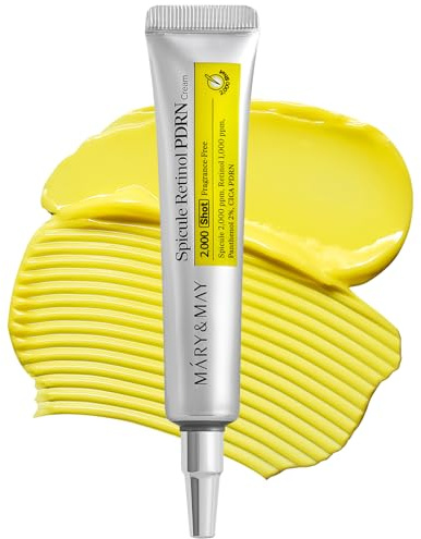 Mary&May Spicule Retinol PDRN nattkräm 15 g – koreansk anti-rynkvård med 200 000 marina mikrospicules, 0,1 % nano-liposom-retinol, PDRN, ceramid & panthenol för porernas utseende & hudstruktur