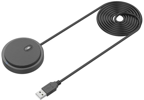 PAMINGONO Microfono a Condensatore USB Nero, Omnidirezionale, Plug And Play | Supporto Treppiede e Filtro Inclusi, Cavo Audio in Dotazione, 1 Pezzo, per Laptop e Telefono