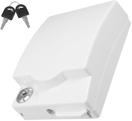Caja de tapa de enchufe eléctrico con cerradura, autoadhesiva, impermeable, de plástico, protector de enchufe para enchufes