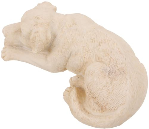 Veemoon Estatua Conmemorativa para Mascotas de Resina, Lápida para Perro Tamaño Único Color Beige, Decoración para Jardín y Tumbas al Aire Libre, Piedra Conmemorativa Resistente
