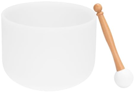 Crystal Singing Bowl, 440HZ, kristallsångskål, rituell musik, yoga, meditation, klangskålar, slagverksinstrument (not C)