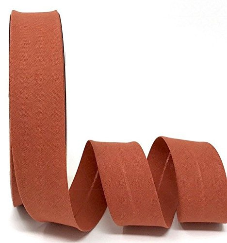 Byetsa Kupfer 30 mm Polycotton Schrägband auf einer 25 m Rolle