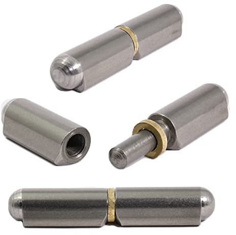 10x 60mm Weld On Bullet Hinge - Lift Off Carbon Steel Hinges -Truck Vehicle Trailers Toolbox BBQ