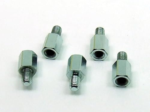 POPESQ® 5 Stk. x Abstand M6 30mm IG-AG Stahl Zink #A2959