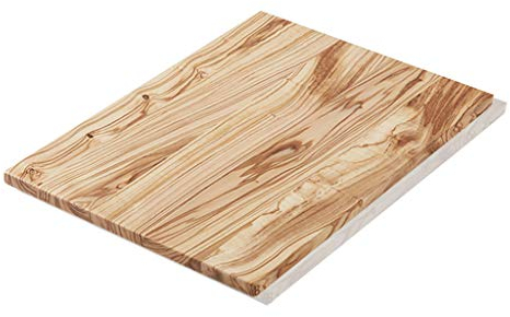 Tabla de Cortar de Madera de Olivo Tabla de Cortar de Madera Maciza para El Hogar Tabla de Cortar de Cocina De 2,5cm de Espesor para Verduras Queso Carne