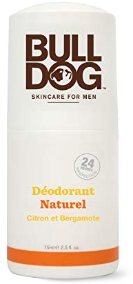 Bulldog Skincare for Men - Deodorante Roll On Limone e Bergamotto - Cura Corpo Uomo - 75ml - Vegan & Cruelty Free