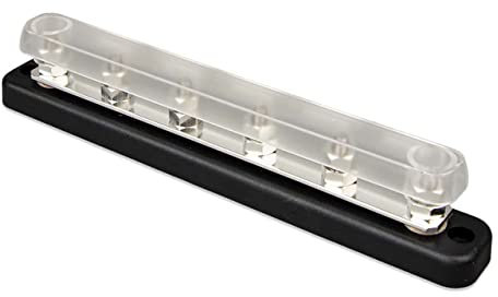 Victron Energy Busbar 150 amp 70VDC, 6 High Current Connections Terminals with Cover