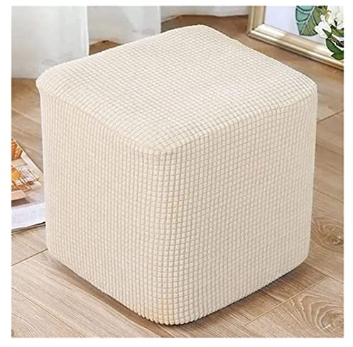 AQIGR Fußhocker Sitzhocker Elastisch Husse für Sofa Fußbank Jacquard Überzug für Rechteckiger 40x40/45x45/50x50 cmHocker Fußschemel Fußstütze Schonbezug Sofabezug (Color : #2, Size : 45x45cm)