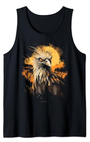 Sekretär Vogel Afrikanisches Tier Geschenk für Safari Tank Top