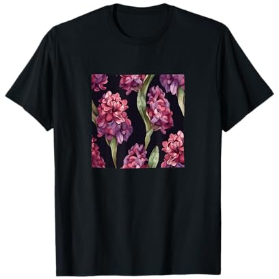 Motif floral sauvage aquarelle jacinthe T-Shirt
