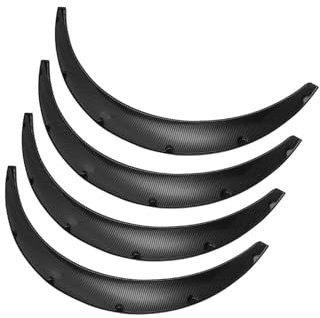 4 pezzi compatibili for Honda Prelude 1979-2001 in fibra di carbonio for auto camion parafanghi copriruota larghi kit corpo parafango paraspruzzi(Carbon Fiber)