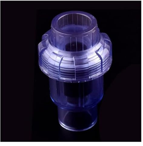Valve PVC Ball Valve， Clapet anti-retour transparent en PVC, for aquarium, jardin, irrigation, tube d'aquarium, adaptateur d'arrosage, raccords de tuyau, connecteur 20~63 mm(Inner Diameter 40mm)