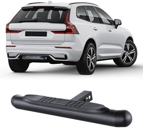 VEVOR Escalón de Enganche para Receptor, Construcción de Acero Resistente con Carga 158,7 kg, con Pasador de Bloqueo, Ajuste Universal para Camión, SUV, Camioneta, Remolque, 750 x 255 x 85 mm, Negro